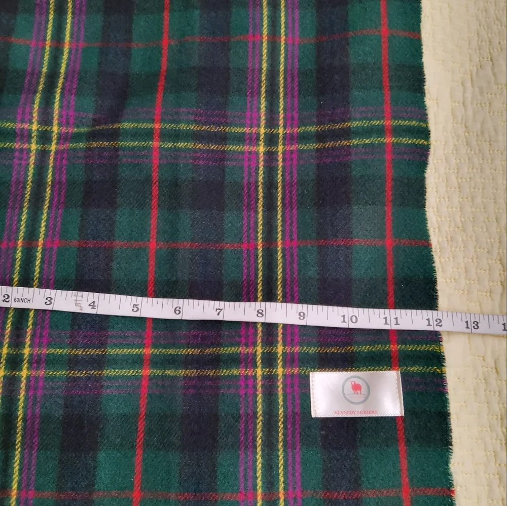 Kennedy Modern Plaid Tartan Scarf